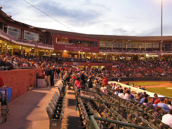 Perdue Stadiums 1st base seating - Salisbury, Md